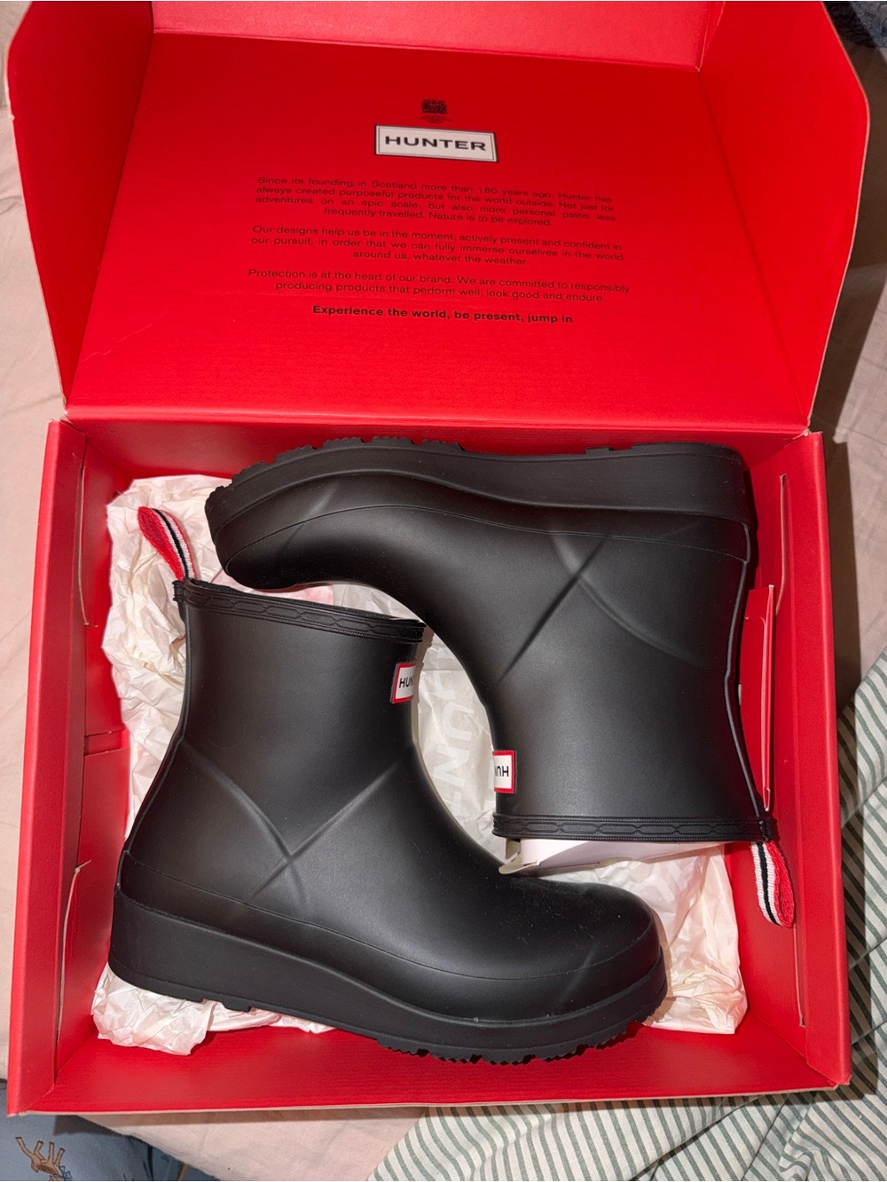 Hunter Black Short Rain Boots